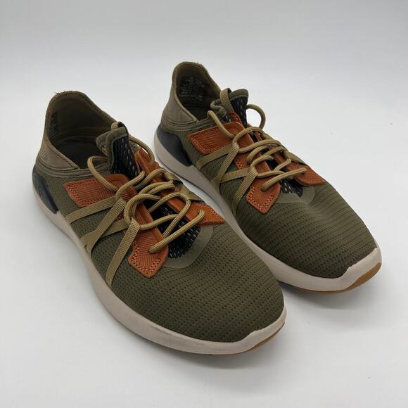 Olukai Mio Li Slip On Sneakers Green Orange Mesh Summer Shoes Men\'s size 8